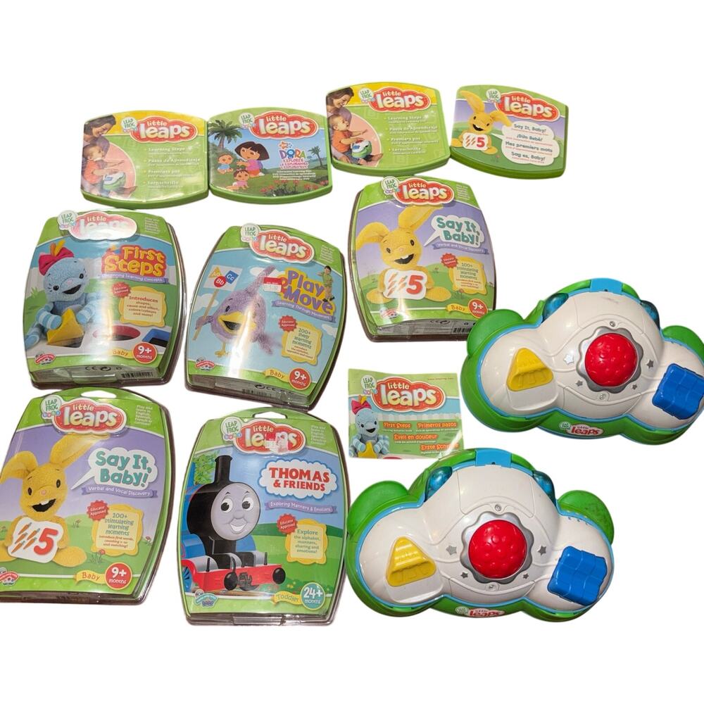 Leap Frog Little Leaps baby and toddler 2 learning systems with games